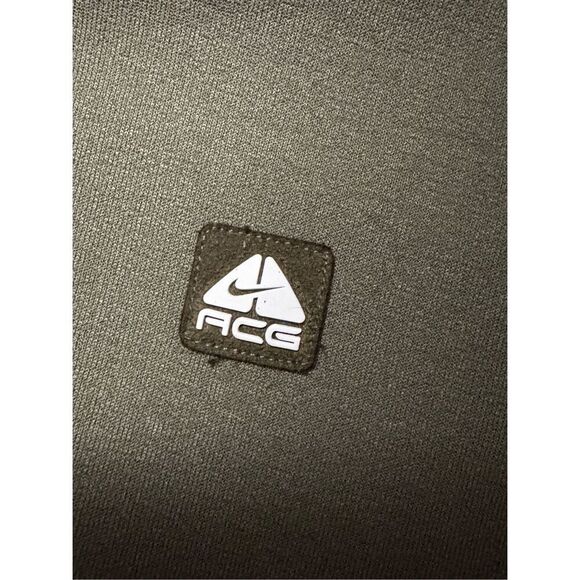 Nike ACG Therma Fit Fleece 1/4 Zip Pullover Thermal Layer Men’s Large Olive Gree - Picture 4 of 6